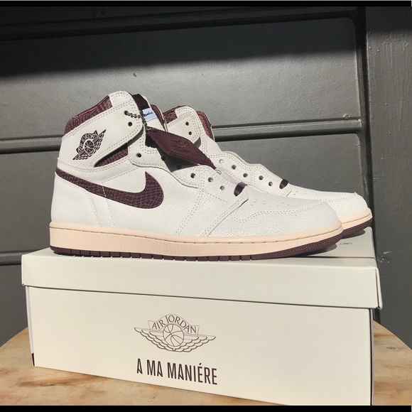 Retro Air Jordan 1 High Og x A Ma Maniére “Airness”(Sail/Snakeskin) - Picture 6 of 9